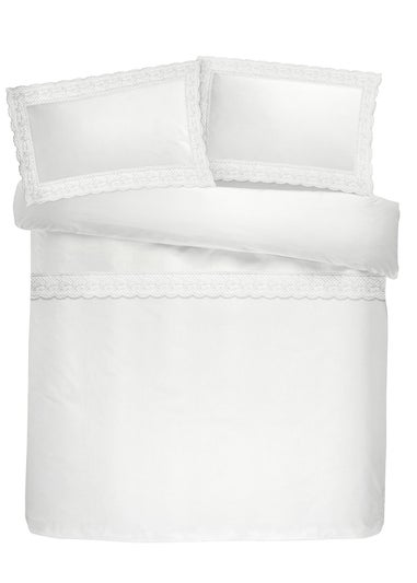 Serene Renaissance White Duvet Cover Set