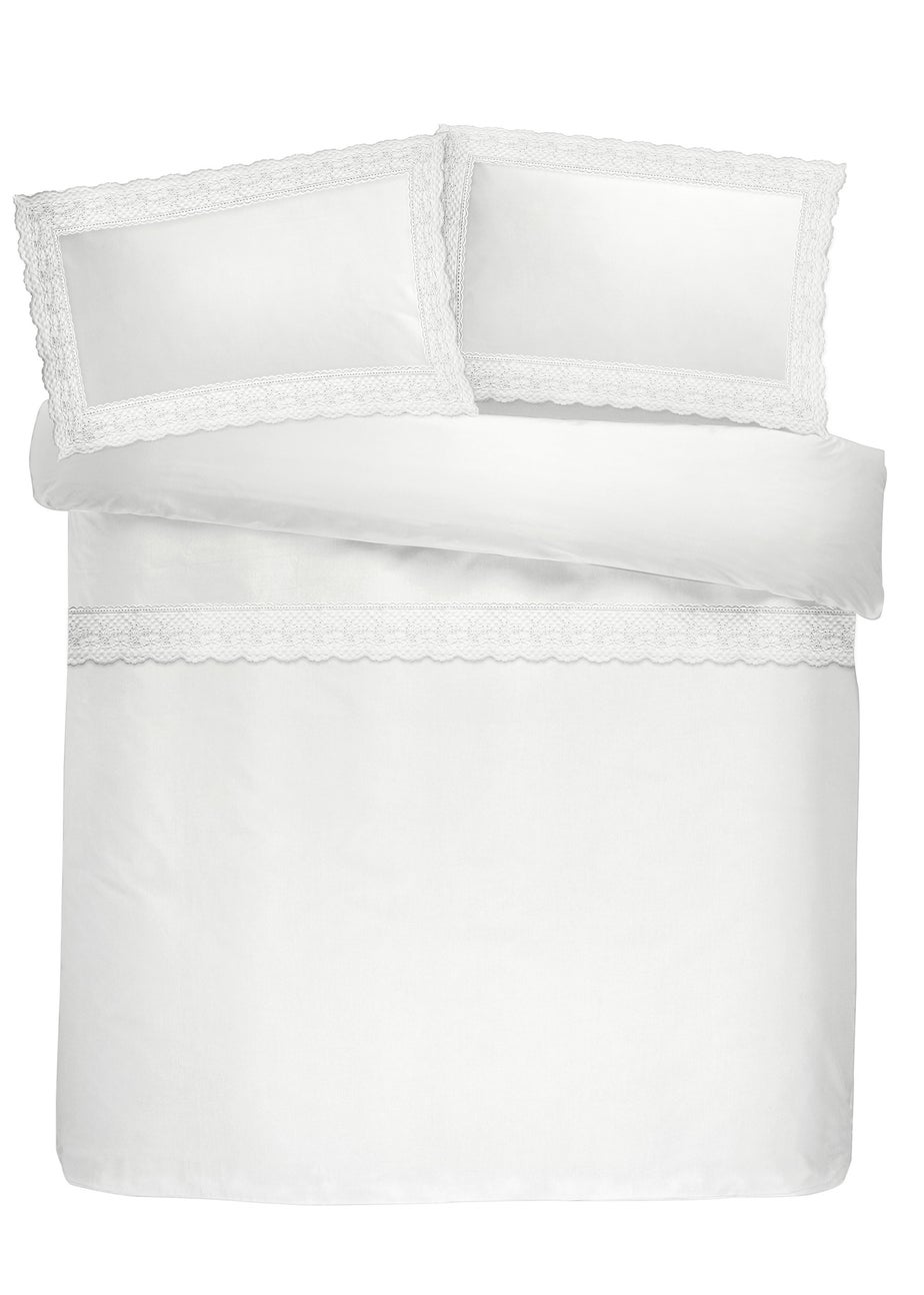 Serene Renaissance White Duvet Cover Set