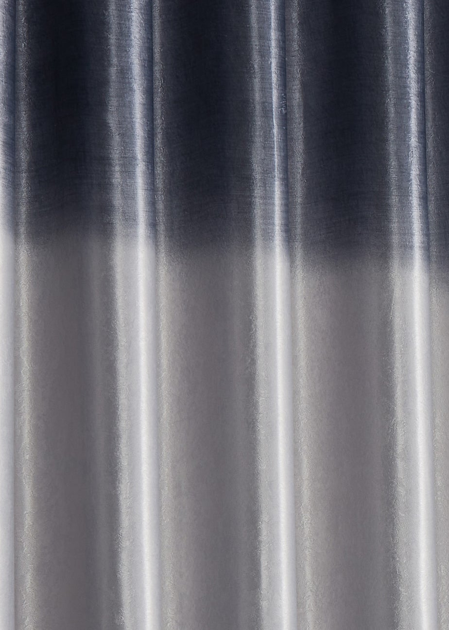Fusion Ombre Strata Grey Eyelet Curtains