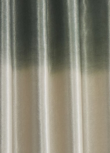 Fusion Ombre Strata Green Eyelet Curtains