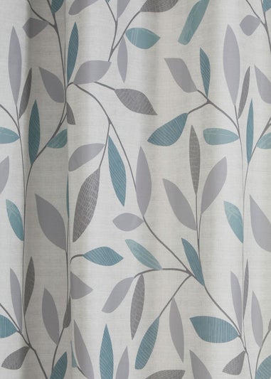 Fusion Beechwood Blue Eyelet Curtains
