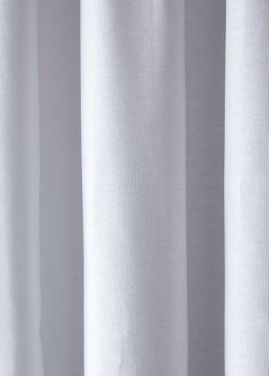 Fusion Dijon Blackout White Pencil Pleat Curtains