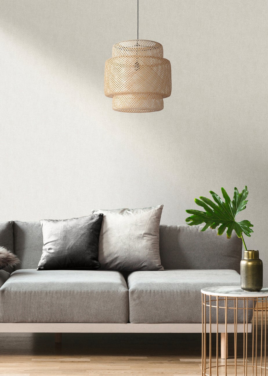 Darcy James Linen Texture Cream Wallpaper