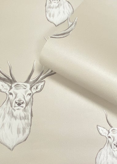 Catherine Lansfield Stag Cream