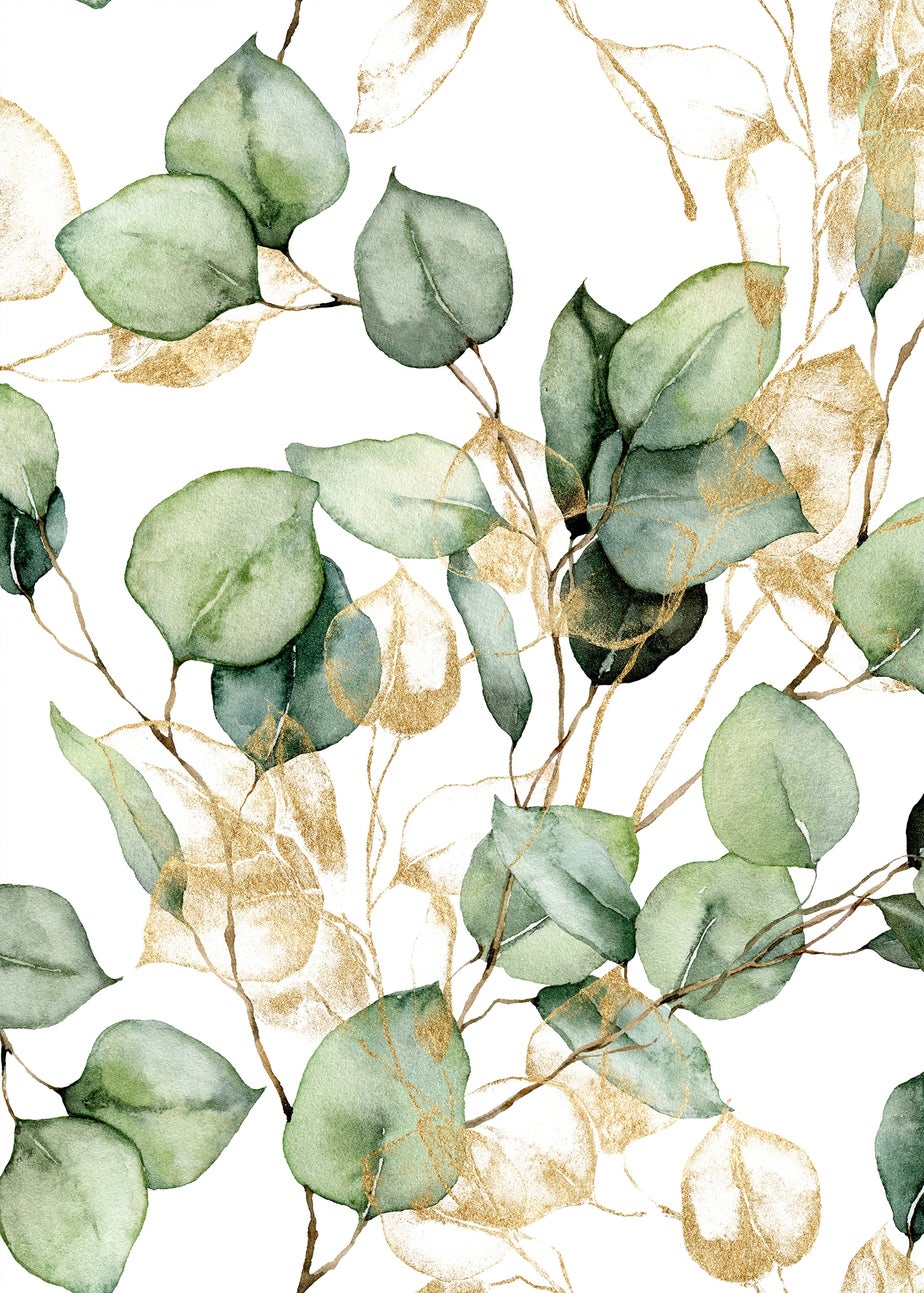 Muriva Eucalyptus Green Wallpaper