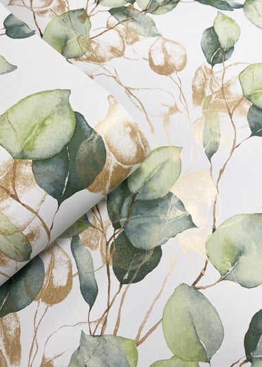 Muriva Eucalyptus Green Wallpaper