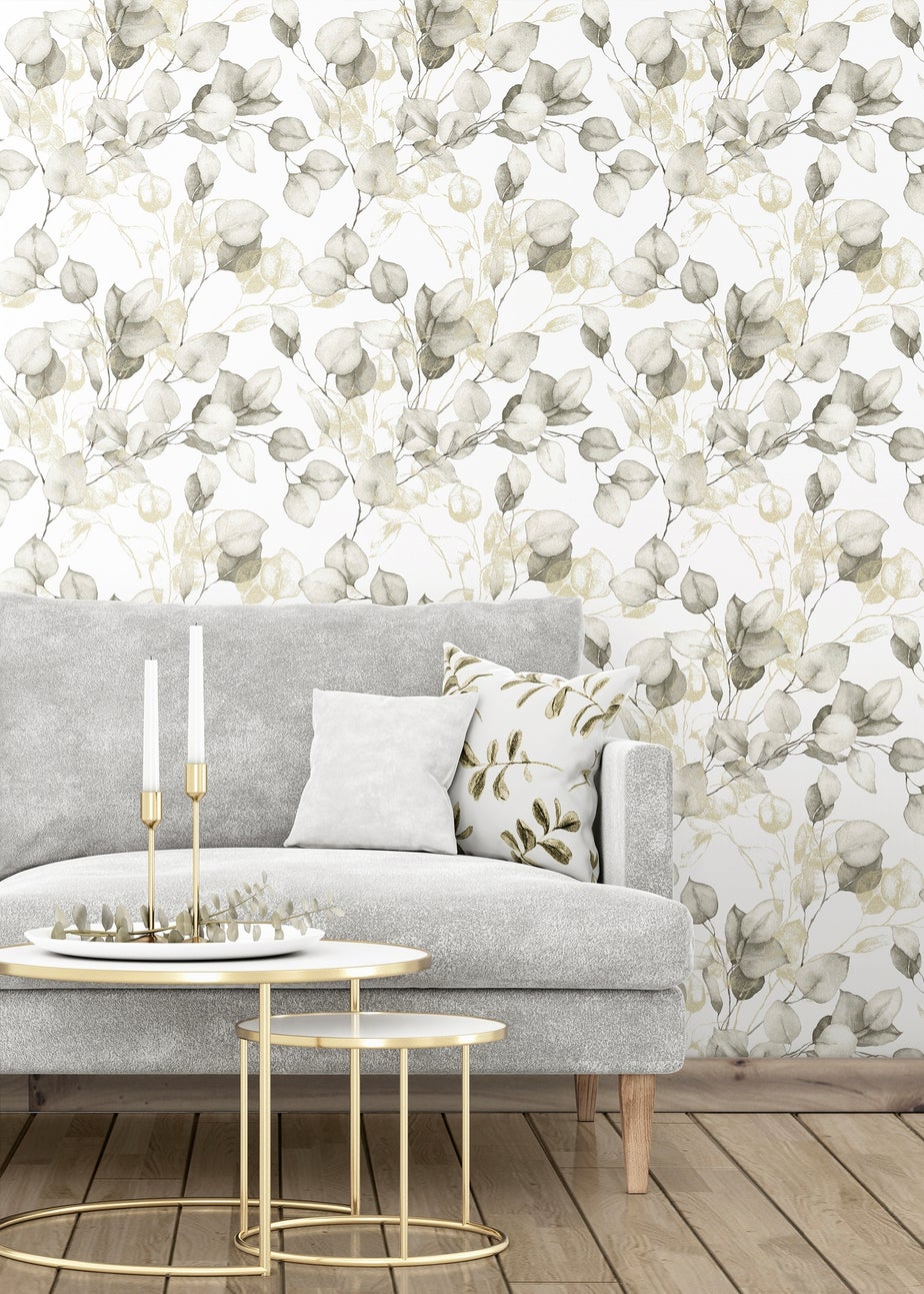 Muriva Eucalyptus Natural Wallpaper