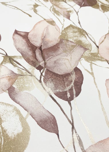 Muriva Eucalyptus Blush Wallpaper