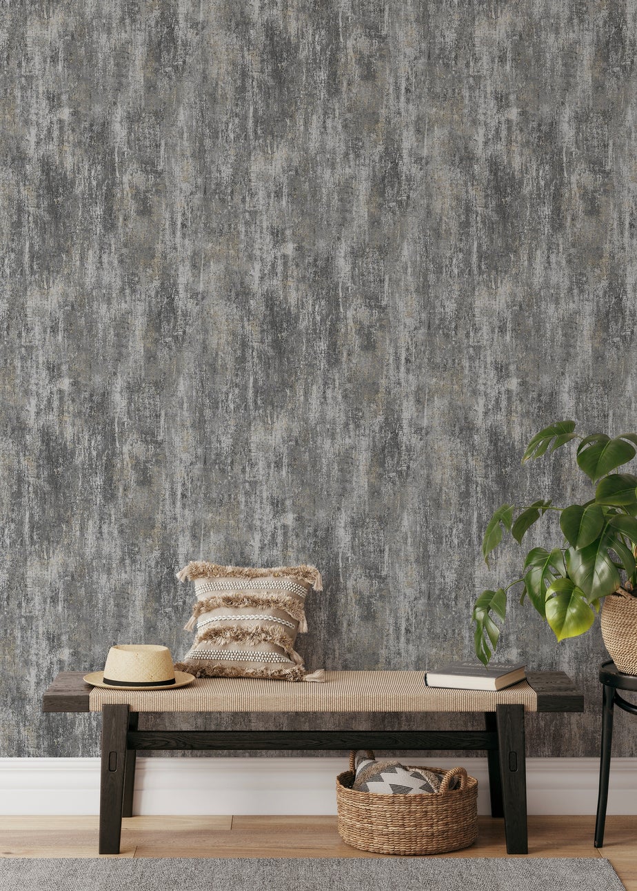 Muriva Phelan texture Charcoal