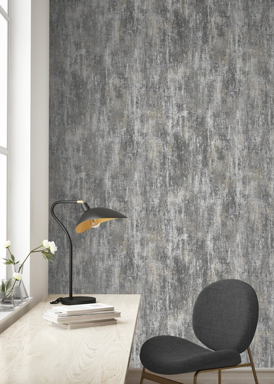 Muriva Phelan texture Charcoal
