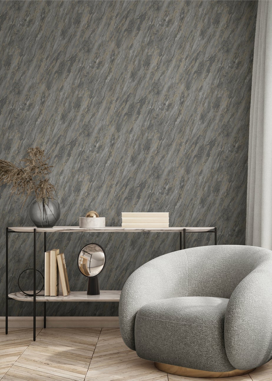 Muriva Venezia Marble Dark Grey
