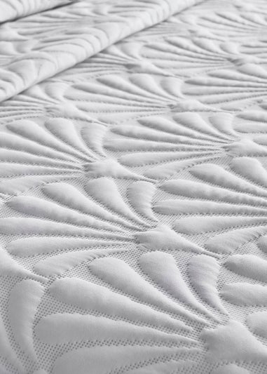 Serene Cavali Pinsonic White Bedspread