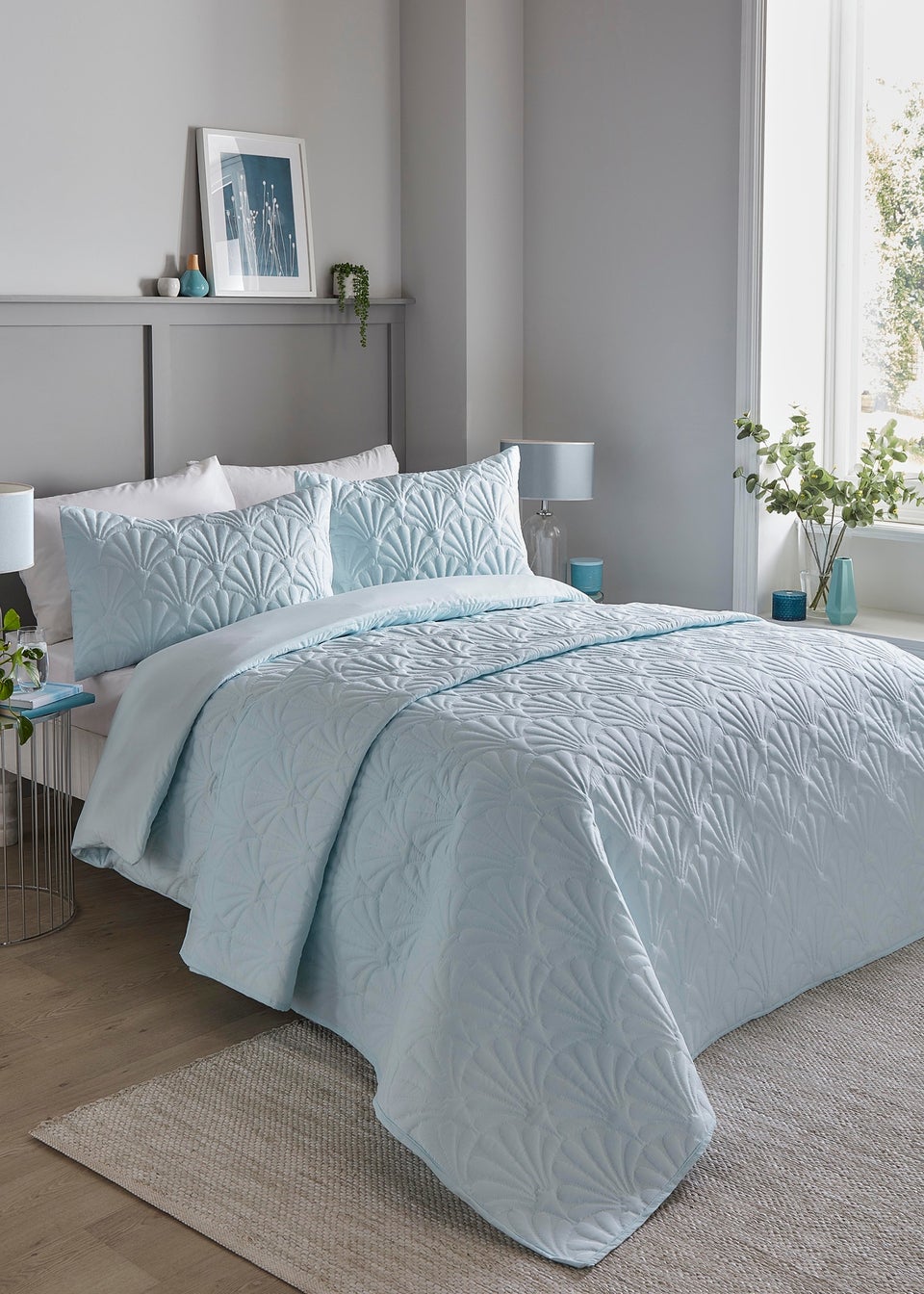Serene Cavali Pinsonic Blue Duvet Cover Set