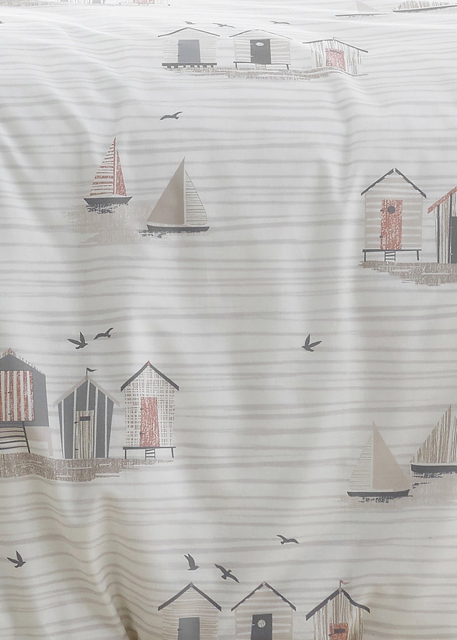Fusion Beach Huts Natural Duvet Cover Set
