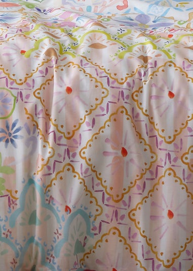 Appletree Style Casablanca Reversible White Duvet Cover Set