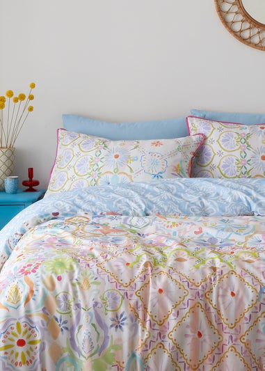 Appletree Style Casablanca Reversible White Duvet Cover Set