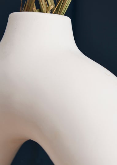 BHS Holey Ceramic Vase White