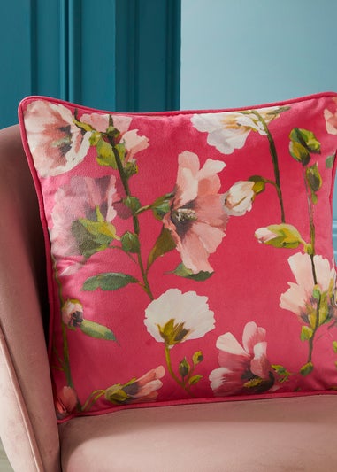 Soiree Layla Pink Filled Cushion (43cm x 43cm)