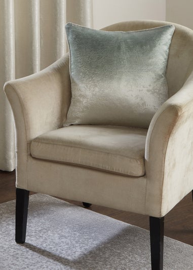 Fusion Ombre Strata Green Filled Cushion (43cm x 43cm)