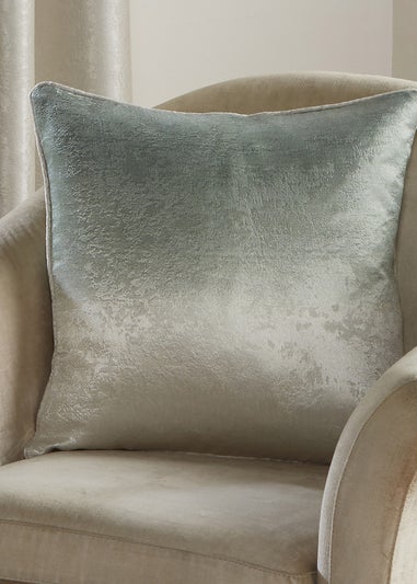 Fusion Ombre Strata Green Filled Cushion (43cm x 43cm)