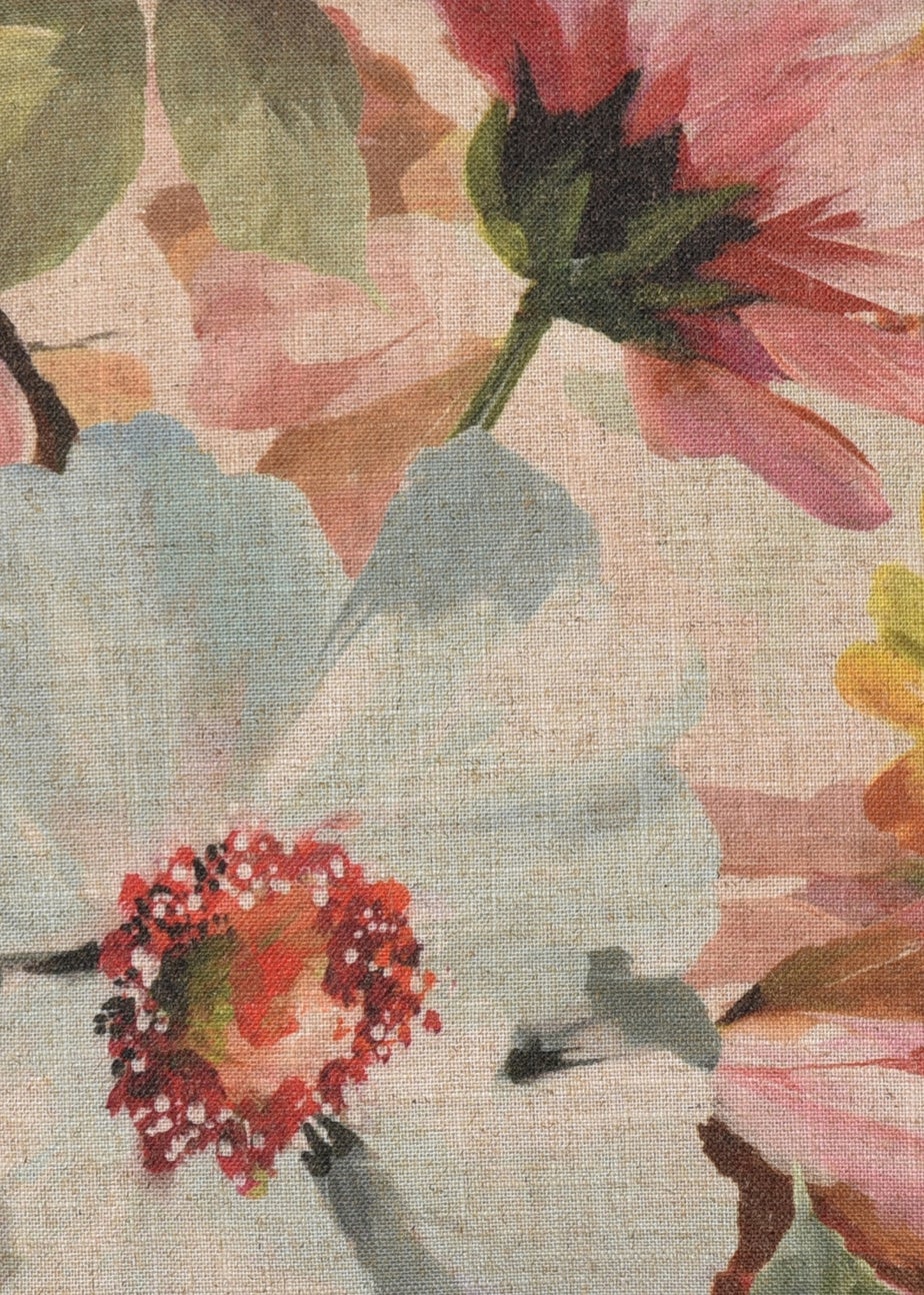 Appletree Heritage Serenity Velvet Blue Filled Cushion (43cm x 43cm)