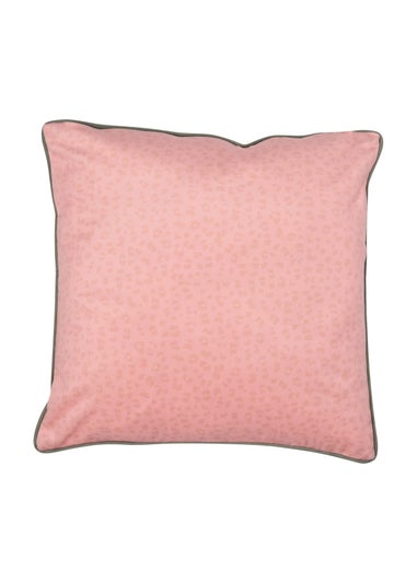 Soiree Tropical Leopard Pink Filled Cushion (43cm x 43cm)