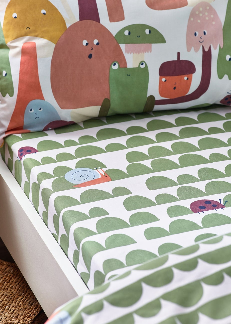 little furn. Funguys Geometric Fitted Bed Sheet