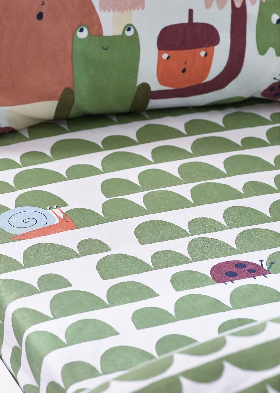 little furn. Funguys Geometric Fitted Bed Sheet