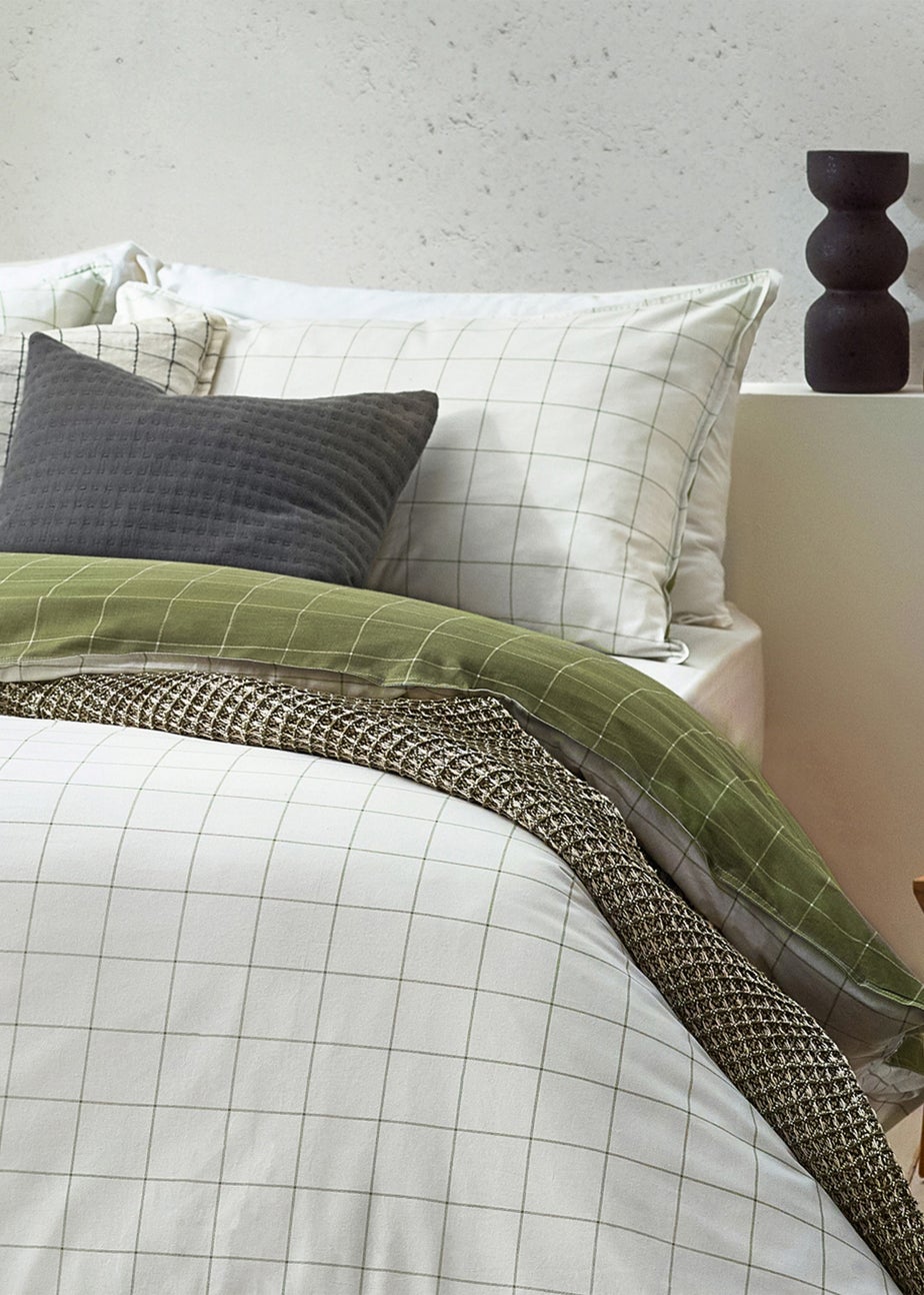 Yard Howarth Check Reversible Duvet Cover Set
