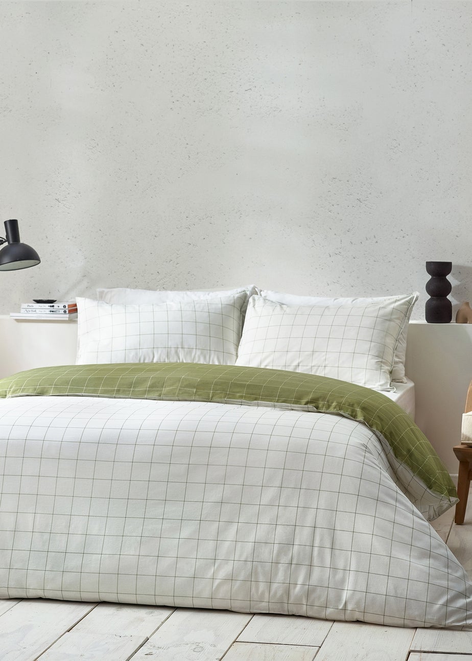 Yard Howarth Check Reversible Duvet Cover Set