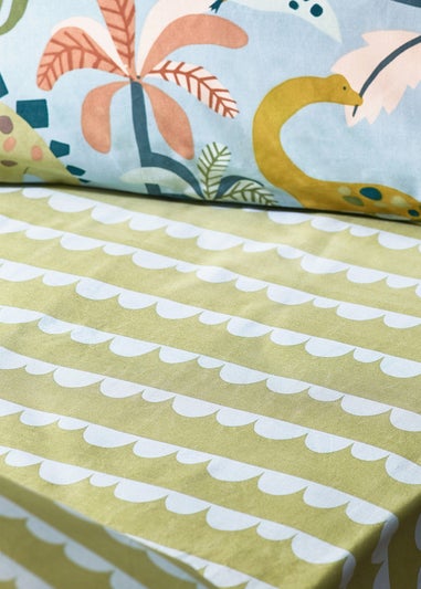 little furn. Little Dinos Scandi Fitted Bed Sheet