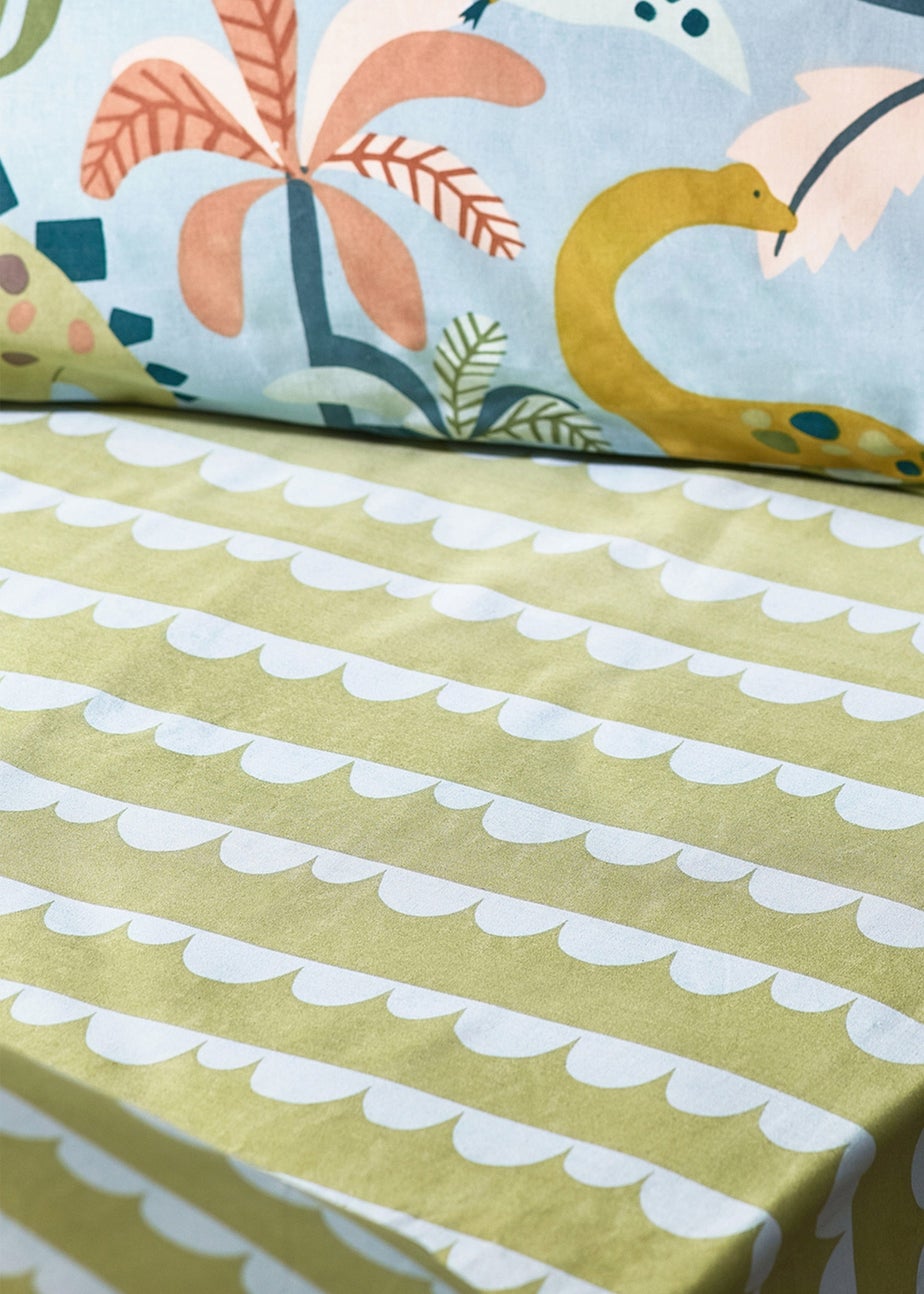 little furn. Little Dinos Scandi Fitted Bed Sheet