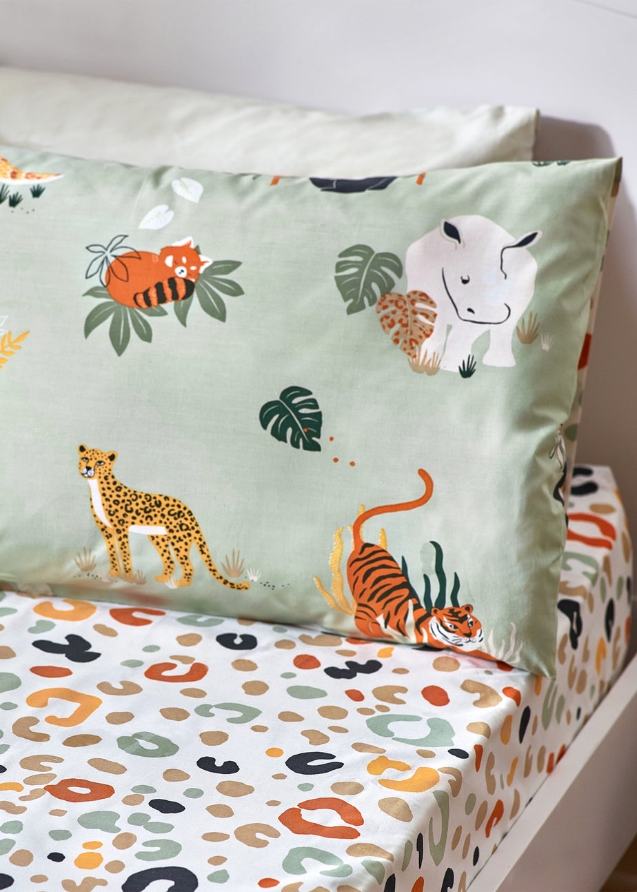 little furn. Wildlife Animal Print Fitted Bed Sheet