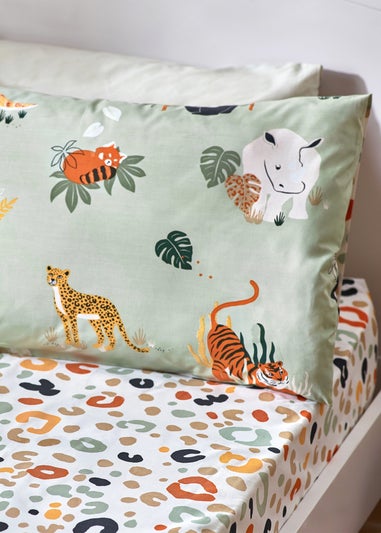 little furn. Wildlife Animal Print Fitted Bed Sheet