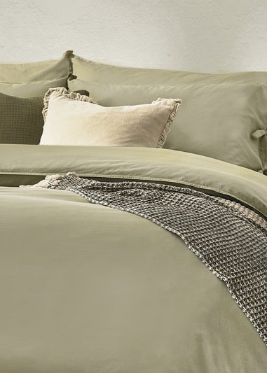 Yard Mallow Bowtie Cotton Duvet Cover Set