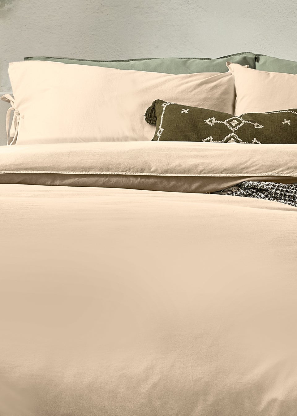 Yard Mallow Bowtie Cotton Duvet Cover Set