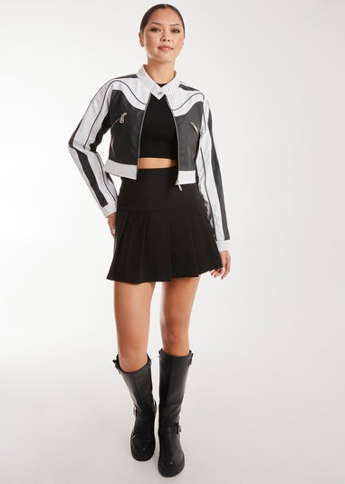 Pink Vanilla Black Racer Monochrome Jacket