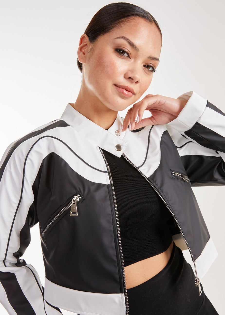 Pink Vanilla Black Racer Monochrome Jacket