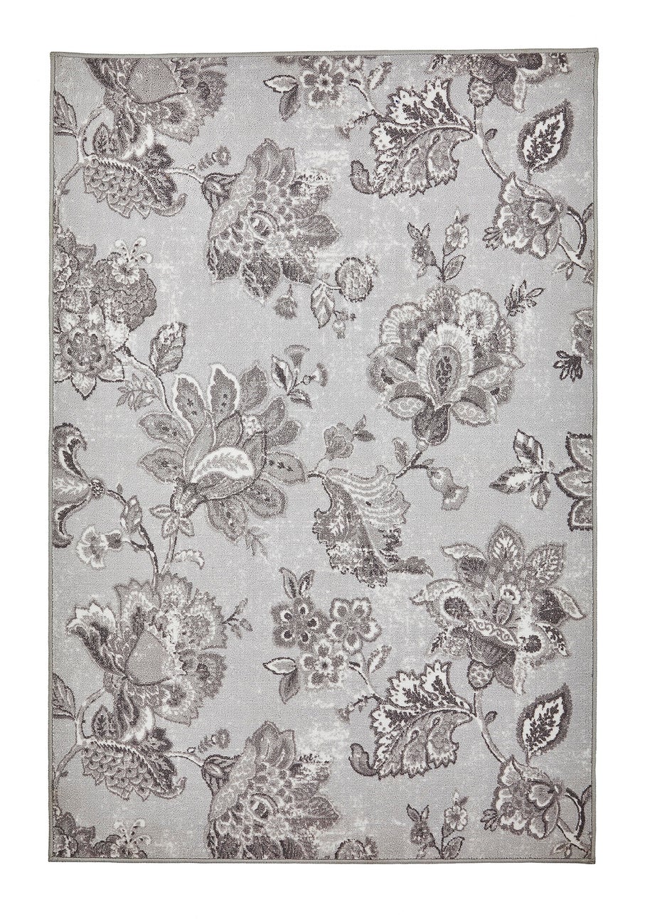 Dreams & Drapes Design Keats Grey Washable Rug