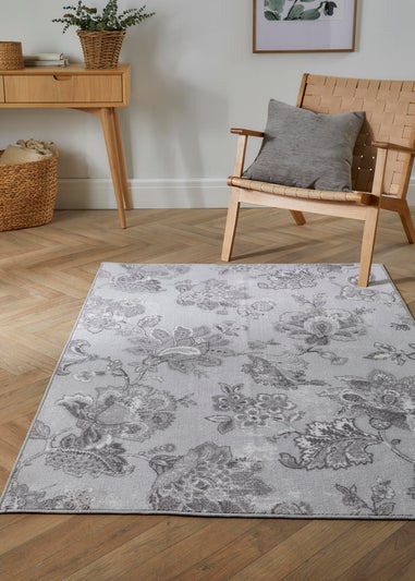 Dreams & Drapes Design Keats Grey Washable Rug