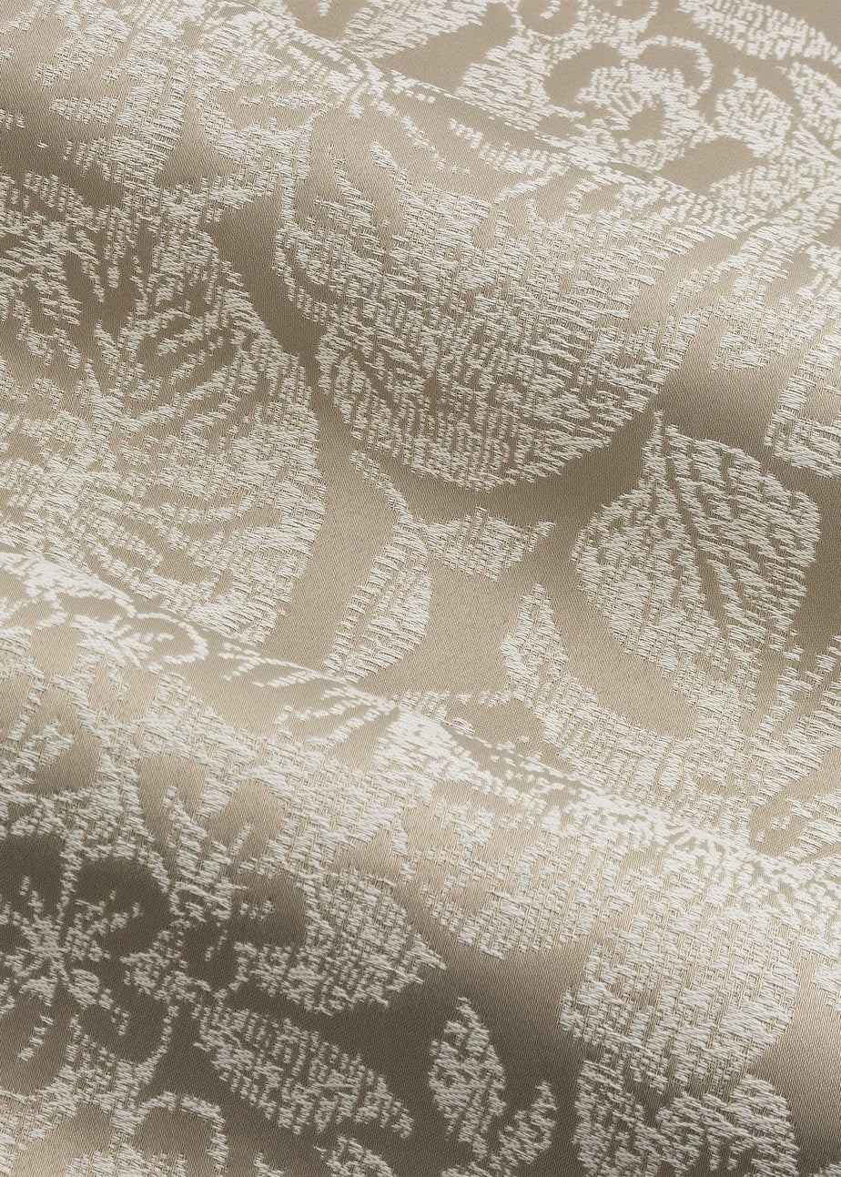 Wylder Nature Bali Botanical Jacquard Eyelet Curtains Natural