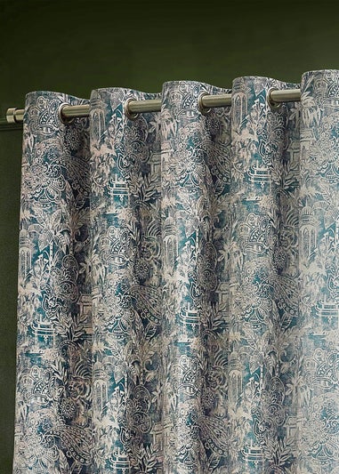 Wylder Tropics Bengal Chenille Eyelet Curtains