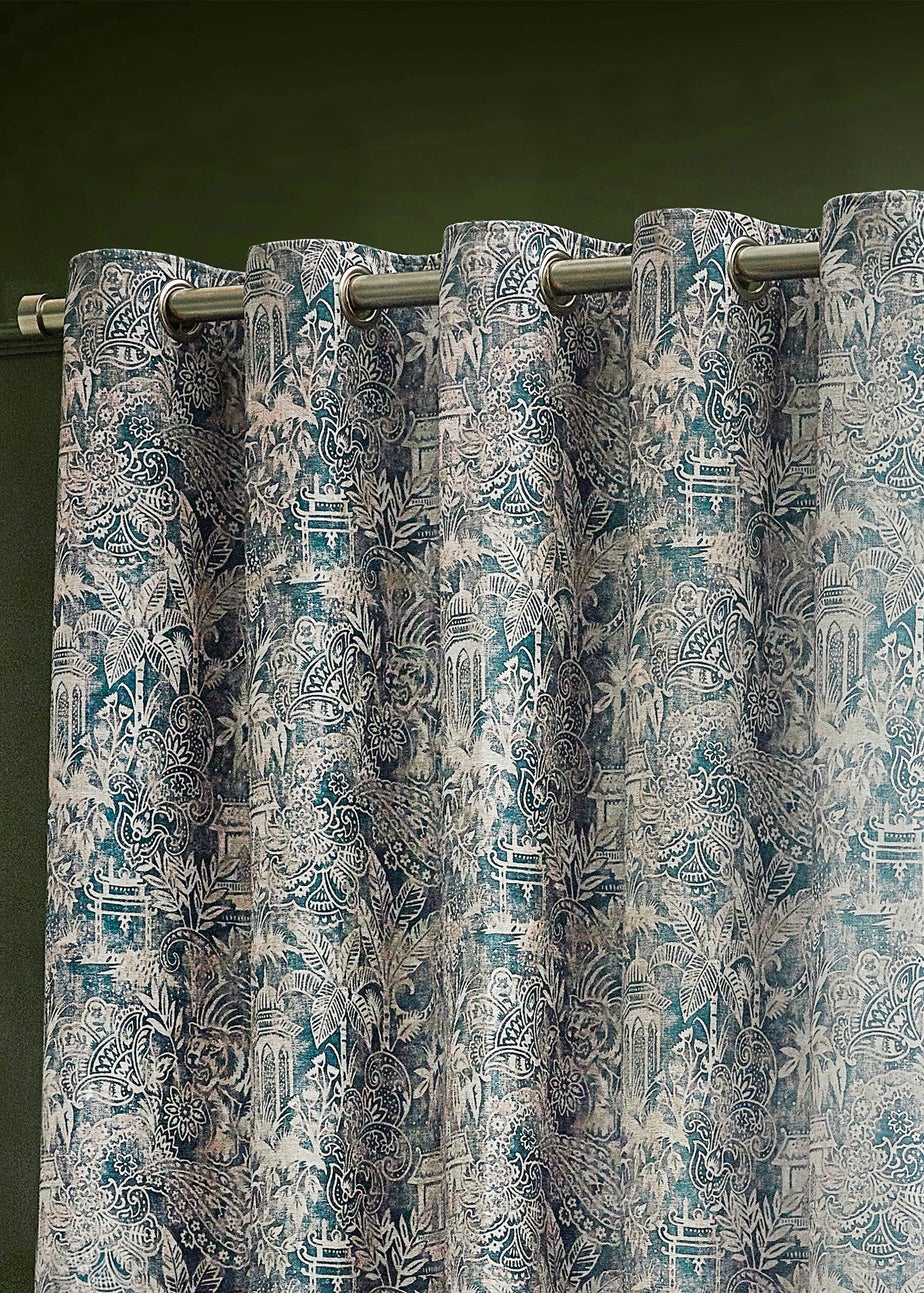 Wylder Tropics Bengal Chenille Eyelet Curtains