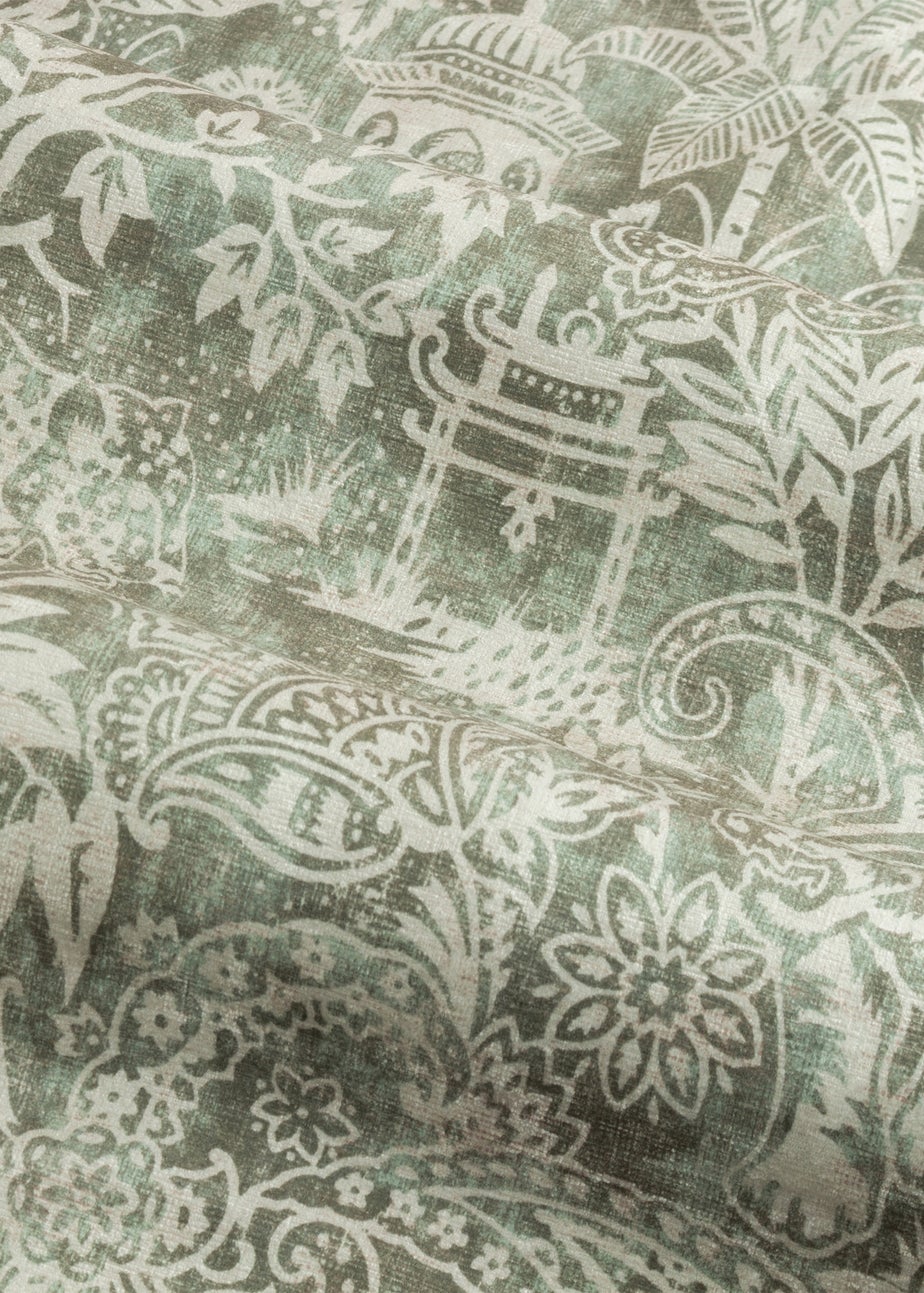 Wylder Tropics Bengal Chenille Eyelet Curtains