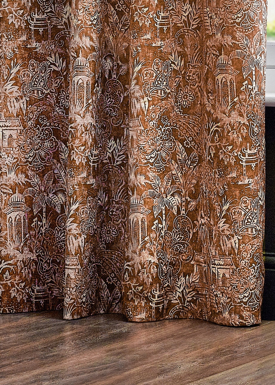 Wylder Tropics Bengal Chenille Eyelet Curtains