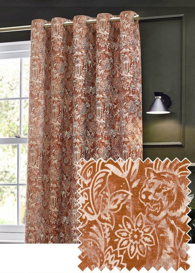 Wylder Tropics Bengal Chenille Eyelet Curtains
