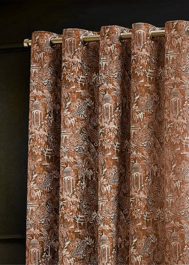 Wylder Tropics Bengal Chenille Eyelet Curtains