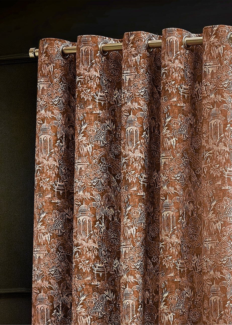Wylder Tropics Bengal Chenille Eyelet Curtains