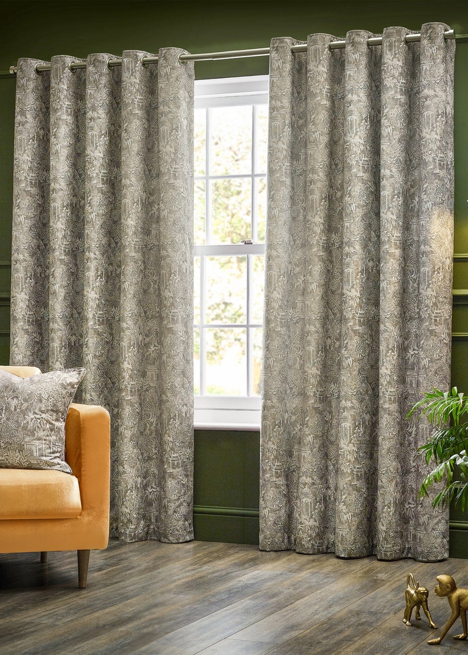 Wylder Tropics Bengal Chenille Eyelet Curtains