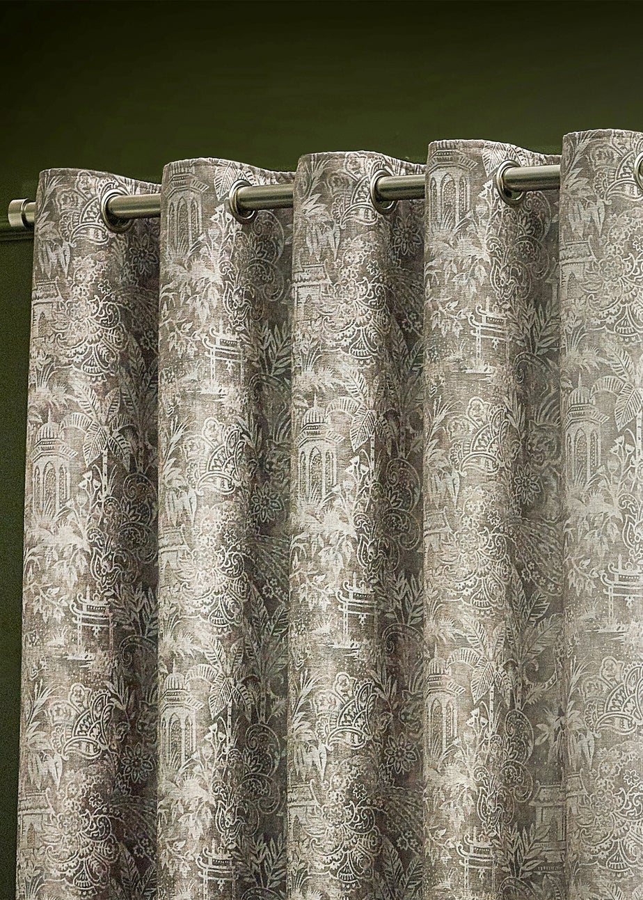 Wylder Tropics Bengal Chenille Eyelet Curtains